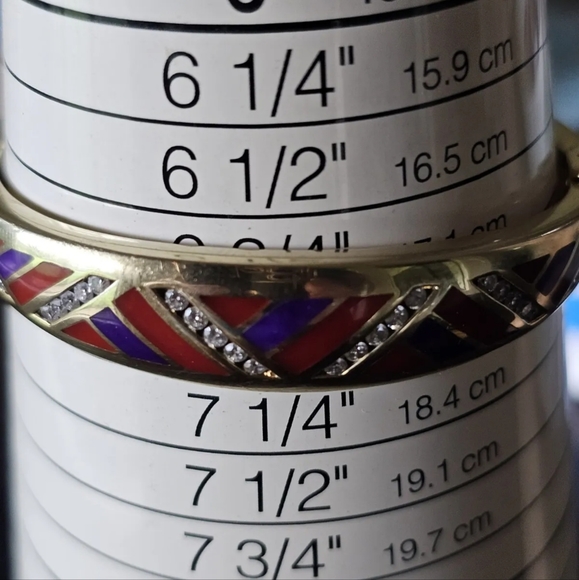 Sold Asch Grossbardt 14k Gold Diamond Bangle Bracelet 30 gm - Picture 14 of 17